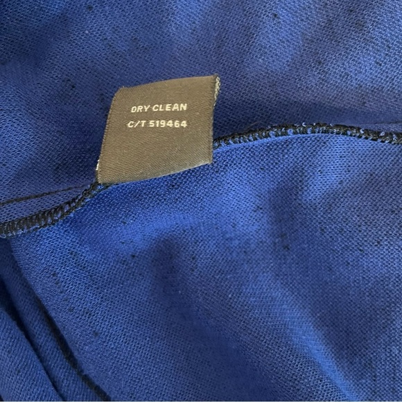 Taylor Blue Long Sleeve Pleated Micro Cheetah Print Dress - Size 6P - Picture 10 of 11